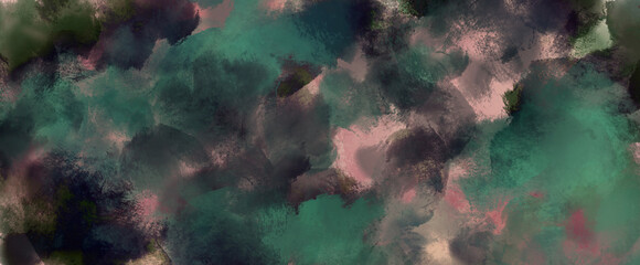 抽象的　墨彩画　壁紙