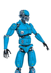 test machine looking to the side