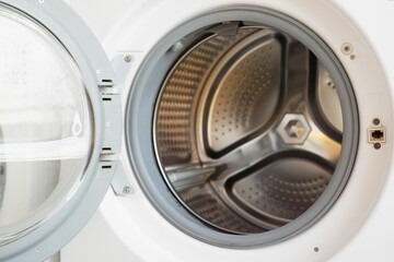 Closeup of a washing machine detail