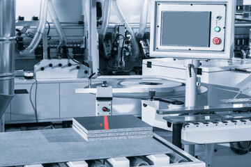 Machine tools format cutting are cut chipboard furniture