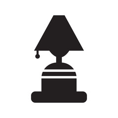 Home interior light lamp icon | Black Vector illustration |