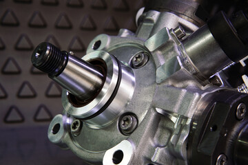 Fototapeta na wymiar High pressure fuel pump for modern diesel engine.