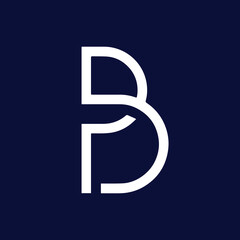 PB Logo Design , Initial Based PB Icon