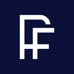 PF Logo Design , Initial Based PF Icon