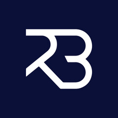 RB Logo Design , Initial Based RB Icon