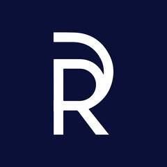RD or DR Logo Design , Initial Based DR or RD Icon