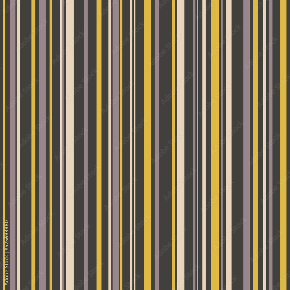Poster Seamless striped pattern. Repeating retro stripes texture. Abstract background with vertical lines. Vector ornament. 