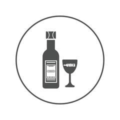 Alcohol beverage drink vodka icon | Circle version icon |