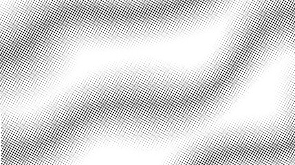 Halftone background. Comic halftone pop art texture. White and black abstract wallpaper. Retro waves vector
