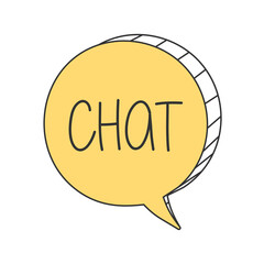 Fun Fact on doodle speech bubble