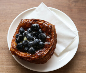 Cake with berries. Blueberry Cake.