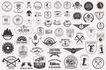 Big logo set isolated on background