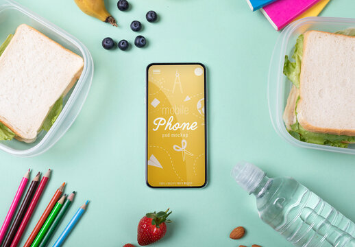 School Screen Mockup