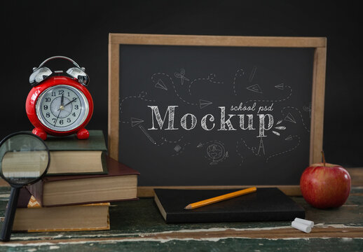 School Chalkboard Mockup