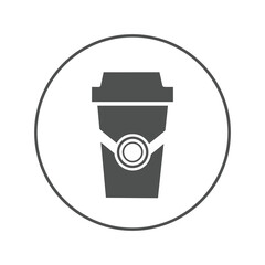 Beverage coffee takeaway icon | Circle version icon |