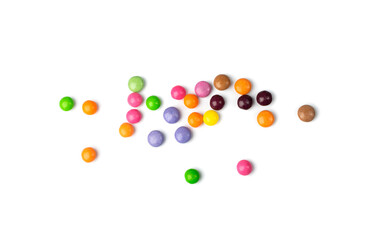 Small Round Candies Isolated