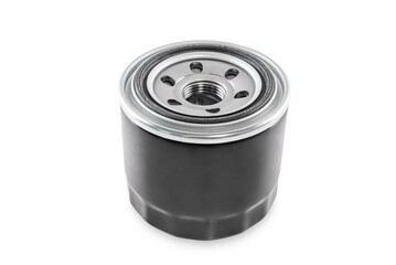 Oil filter on  a white isolated background