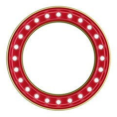 3D Circle Light Sign Element