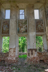 interior of an abandoned Orthodox church