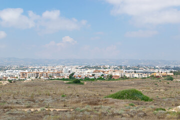 Paphos, Cyprus. View of the city. Summer day on the island.