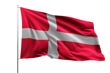 flag real realistic fabric flying wave shine country nation national pole hd transparent png  DENMARK europe