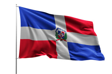 flag real realistic fabric flying wave shine country nation national pole hd transparent png DOMINICAN REPUBLIC