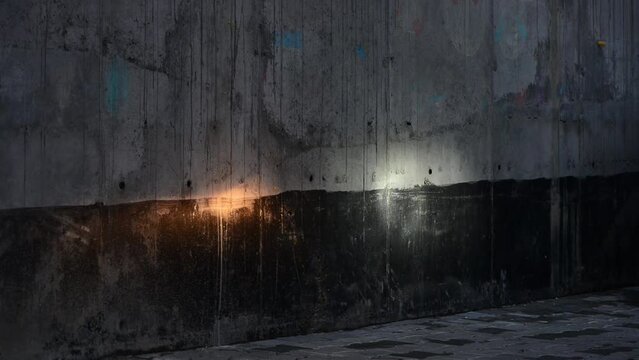 comparative characteristics of two types of headlight bulbs - led bulb vs halogen bulb simultaneously installed on the low beam of car headlights with visual spots on wall