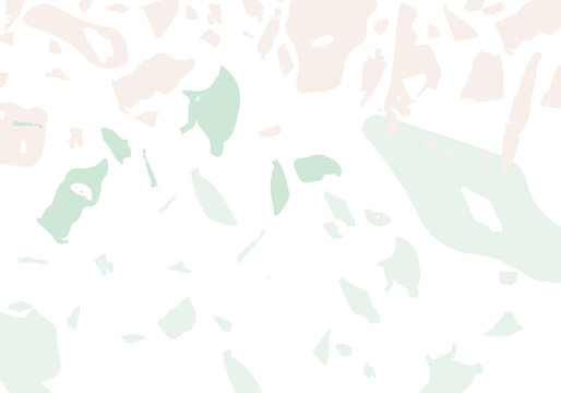 Terrazzo modern abstract template. Pink and green © Begin Again