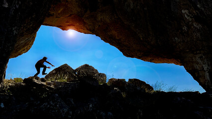 adventurous mountaineer's passion for cave and trip