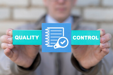 Concept of quality control inspection.