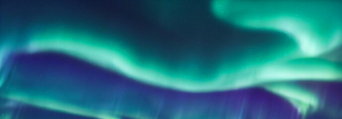 Northern Lights. Aurora borealis with starry in the night sky.
