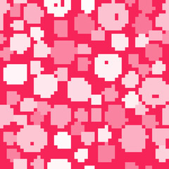 White line Clock icon isolated seamless pattern on red background. Time symbol. Vector