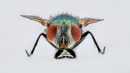 Fly isolated on white background