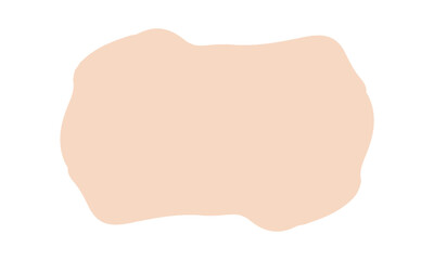 peach blob abstract