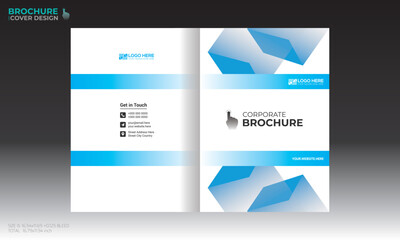 vector brochure cover design for any kind of use