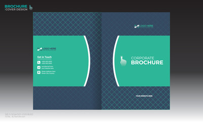 vector brochure cover design for any kind of use