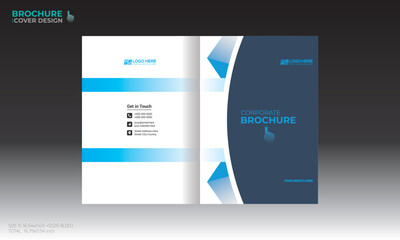 vector brochure cover design for any kind of use