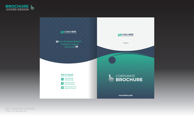 vector brochure cover design for any kind of use