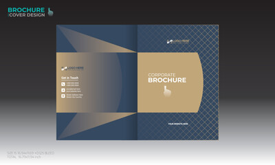 vector brochure cover design for any kind of use