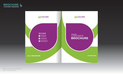 vector brochure cover design for any kind of use