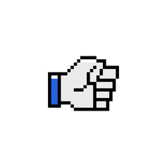 Fist pixel icon vector design