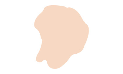 peach blob abstract