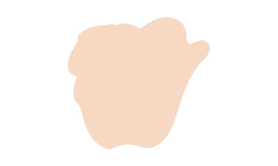 peach blob abstract