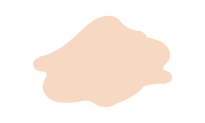 peach blob abstract