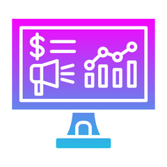 Marketing Glyph Gradient Icon