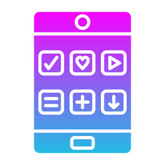 Tablet Glyph Gradient Icon