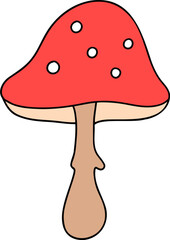 Autumn mushroom, Autumn or Fall Animal, illustration