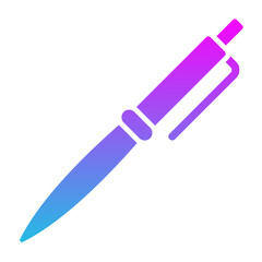 Pen Glyph Gradient Icon