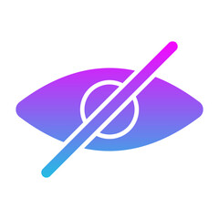 Hide Glyph Gradient Icon