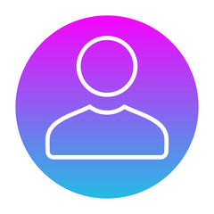 User Glyph Gradient Icon